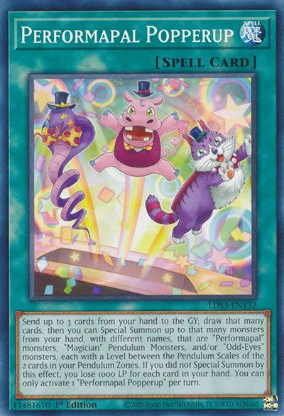 Performapal Popperup (LDS3-EN132) [Legendary Duelists: Season 3]