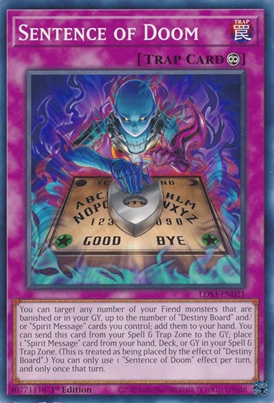 Sentence of Doom (LDS3-EN021) [Legendary Duelists: Season 3]