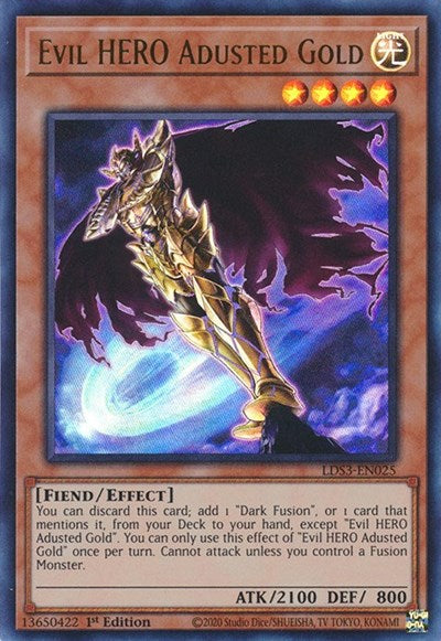 Evil HERO Adusted Gold (LDS3-EN025) [Legendary Duelists: Season 3]