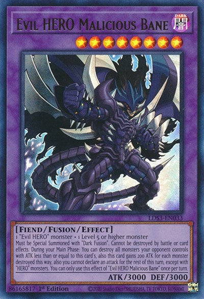 Evil HERO Malicious Bane (LDS3-EN033) [Legendary Duelists: Season 3]