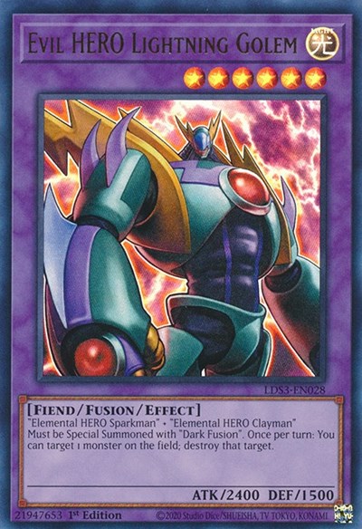 Evil HERO Lightning Golem (LDS3-EN028) [Legendary Duelists: Season 3]