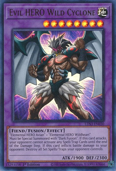 Evil HERO Wild Cyclone (LDS3-EN030) [Legendary Duelists: Season 3]