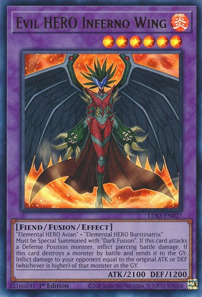 Evil HERO Inferno Wing (LDS3-EN027) [Legendary Duelists: Season 3]