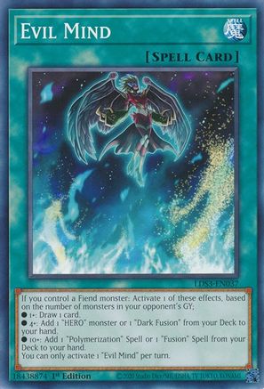 Evil Mind (LDS3-EN037) - Legendary Duelists: Season 3 1st Edition