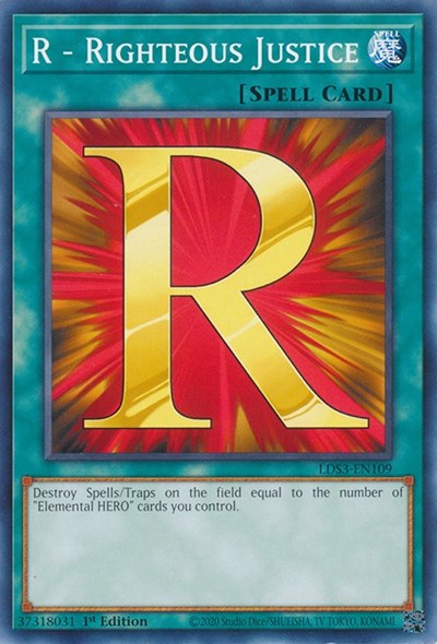 R - Righteous Justice (LDS3-EN109) [Legendary Duelists: Season 3]