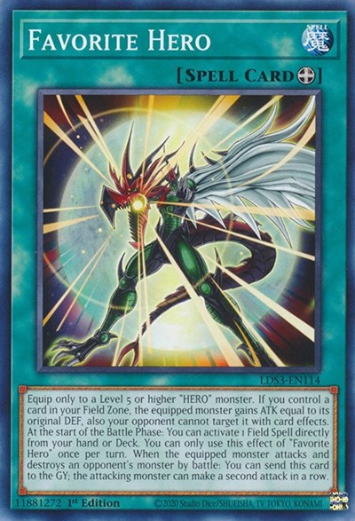 Favorite Hero (LDS3-EN114) [Legendary Duelists: Season 3]
