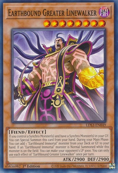 Earthbound Greater Linewalker (LDS3-EN049) [Legendary Duelists: Season 3]