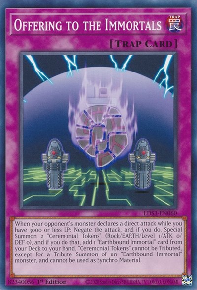 Offering to the Immortals (LDS3-EN060) [Legendary Duelists: Season 3]