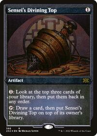 Sensei's Divining Top (Foil Etched) (566) [Double Masters 2022]