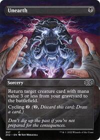 Unearth (Borderless) (357) [Double Masters 2022]