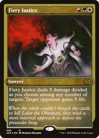 Fiery Justice (Foil Etched) (495) [Double Masters 2022]