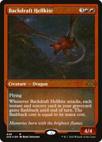 Backdraft Hellkite (Foil Etched) (449) [Double Masters 2022]