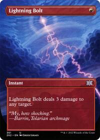 Lightning Bolt (Borderless) (361) [Double Masters 2022]