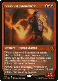 Seasoned Pyromancer (Foil Etched) (454) [Double Masters 2022]