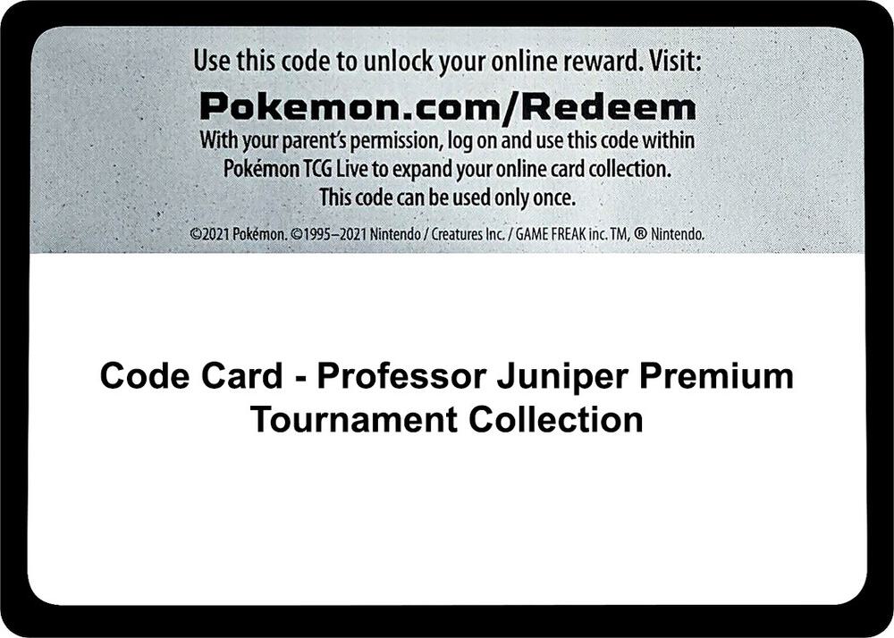 Code Card - Professor Juniper Premium Tournament Collection [Miscellaneous Cards & Products]