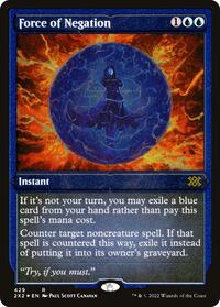 Force of Negation (Foil Etched) (429) [Double Masters 2022]