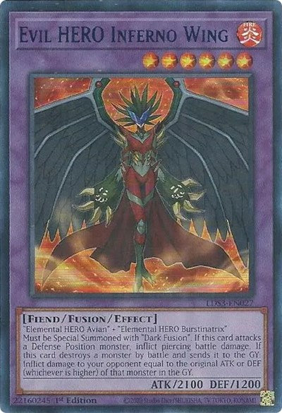 Evil HERO Inferno Wing (Blue) (LDS3-EN027) [Legendary Duelists: Season 3]