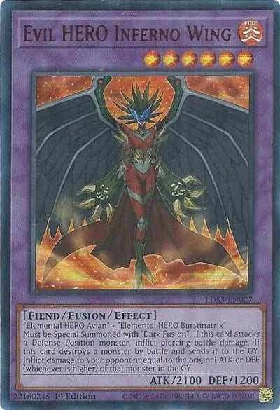 Evil HERO Inferno Wing (Red) (LDS3-EN027) [Legendary Duelists: Season 3]