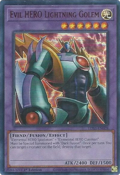 Evil HERO Lightning Golem (Red) (LDS3-EN028) [Legendary Duelists: Season 3]