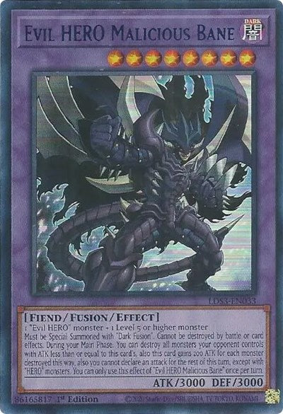 Evil HERO Malicious Bane (Blue) (LDS3-EN033) [Legendary Duelists: Season 3]