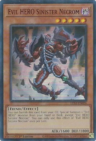 Evil HERO Sinister Necrom (Red) (LDS3-EN026) [Legendary Duelists: Season 3]