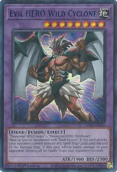 Evil HERO Wild Cyclone (Blue) (LDS3-EN030) [Legendary Duelists: Season 3]
