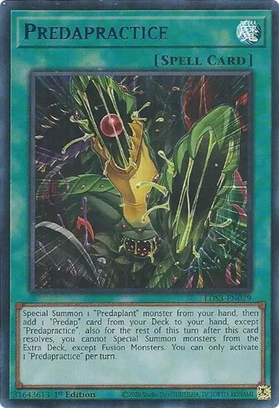 Predapractice (Blue) (LDS3-EN079) [Legendary Duelists: Season 3]
