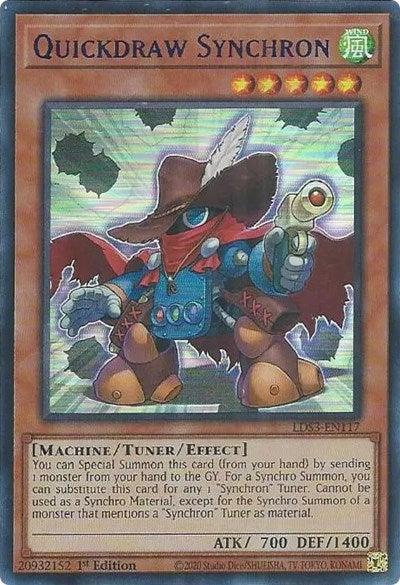 Quickdraw Synchron (Blue) (LDS3-EN117) [Legendary Duelists: Season 3]