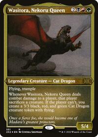 Wasitora, Nekoru Queen (Foil Etched) (551) [Double Masters 2022]