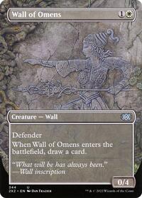Wall of Omens (Borderless) (344) [Double Masters 2022]