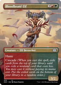 Bloodbraid Elf (Borderless) (373) [Double Masters 2022]