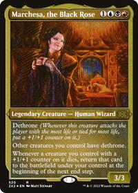 Marchesa, the Black Rose (Foil Etched) (520) [Double Masters 2022]