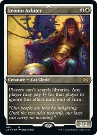 Leonin Arbiter (Foil Etched) (418) [Double Masters 2022]