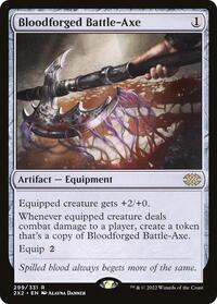Bloodforged Battle-Axe (299) [Double Masters 2022]