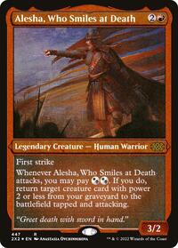 Alesha, Who Smiles at Death (Foil Etched) (447) [Double Masters 2022]