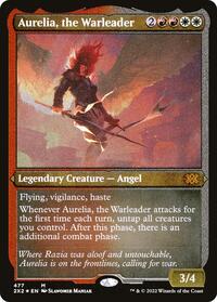 Aurelia, the Warleader (Foil Etched) (477) [Double Masters 2022]
