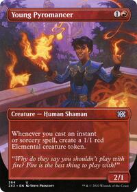 Young Pyromancer (Borderless) (364) [Double Masters 2022]