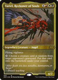 Tariel, Reckoner of Souls (Foil Etched) (542) [Double Masters 2022]