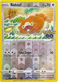 Bidoof (Peelable Ditto) (059/078) [Pokemon GO]