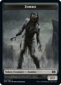 Zombie // Phyrexian Golem Double-Sided Token (12 // 21) [Double Masters 2022]