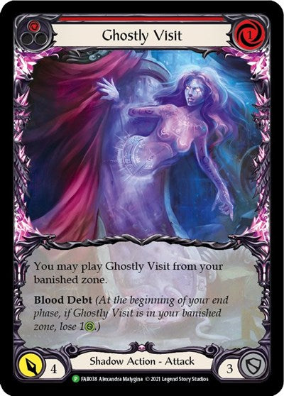 Ghostly Visit (Red) - FAB038 (FAB038) [Flesh and Blood: Promo Cards]