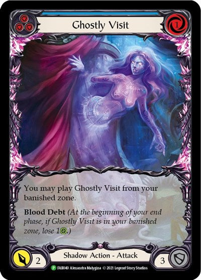Ghostly Visit (Blue) - FAB040 (FAB040) [Flesh and Blood: Promo Cards]