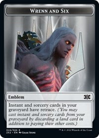 Emblem - Wrenn and Six // Spirit (008) Double-Sided Token (24 // 8) [Double Masters 2022]