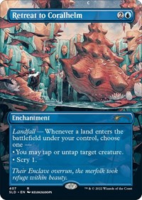 Retreat to Coralhelm (Borderless) (407) [Secret Lair Drop Series]