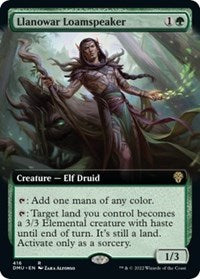 Llanowar Loamspeaker (Extended Art) (416) [Dominaria United]