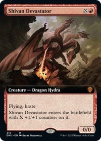 Shivan Devastator (Extended Art) (410) [Dominaria United]
