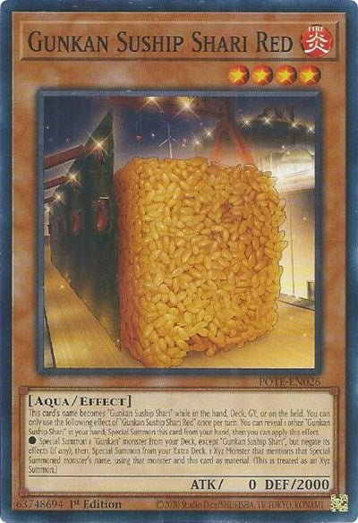 Gunkan Suship Shari Red (POTE-EN026) [Power of the Elements]