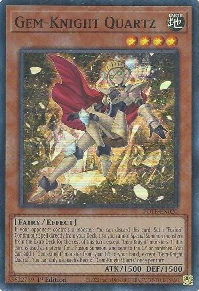 Gem-Knight Quartz (POTE-EN020) [Power of the Elements]