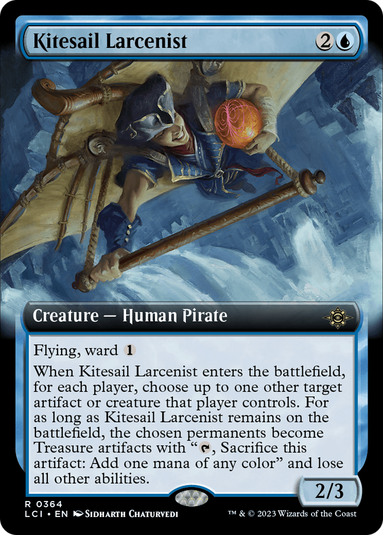 Kitesail Larcenist (Extended Art) (LCI-364) - The Lost Caverns of Ixalan: (Extended Art) Foil