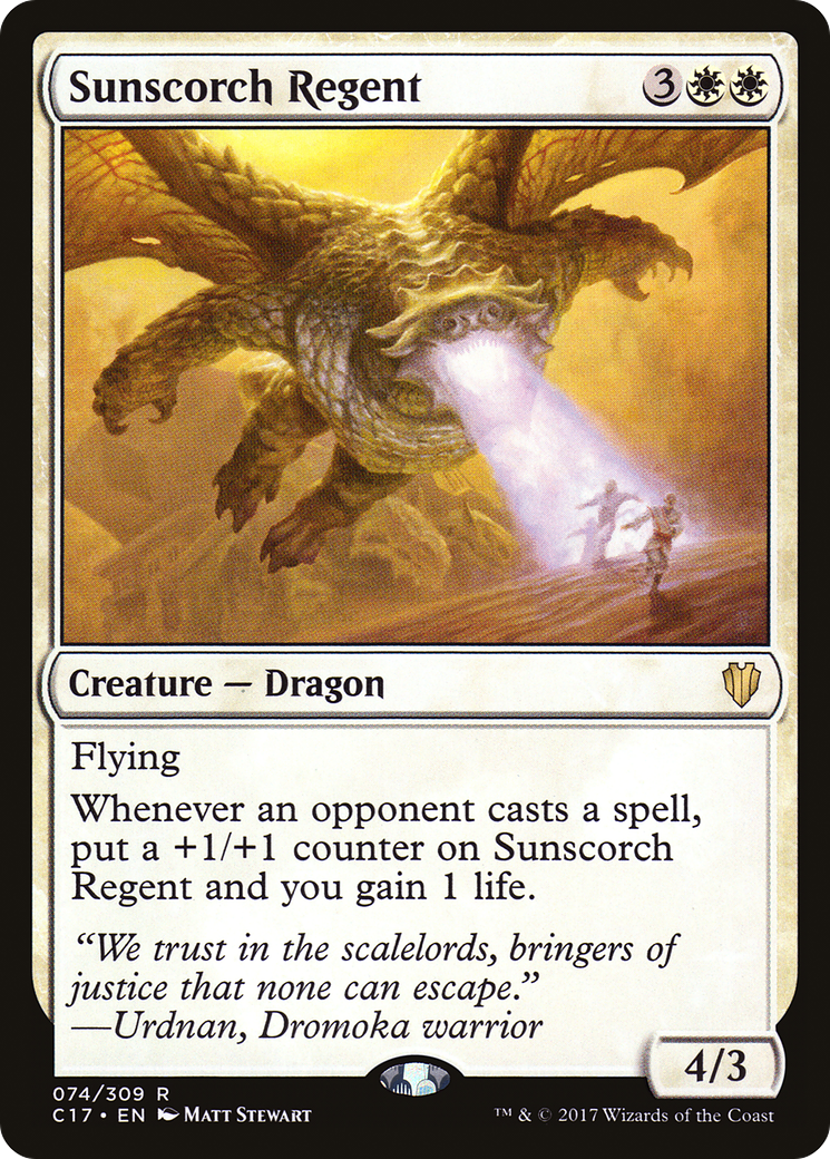 Sunscorch Regent (C17-074) - Commander 2017